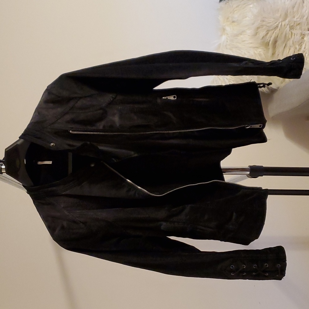 Free People black velvet jacket, Large